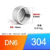 Tapa de Extremo de Tubería con Rosca Interna de Acero Inoxidable 304 Tapón Ciego Tapa de Tubo Conector Roscado Interno 1/2 Pulgada 3/4 Pulgada 1 Pulgada