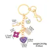 Venta Directa de Fábrica de Llaveros con Forma de Corazón Estilo Europeo y Americano, Colgantes Creativos de Corazón, Dijes para Bolsos con Forma de Corazón, Llaveros para Coche