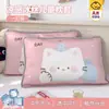 Fundas de almohada de seda de hielo para niños de verano, un par de fundas de almohada frescas para el verano, 30x50 cm, fundas de almohada para bebés de jardín de infantes