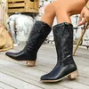 Otoño 2026 Nueva Llegada Comercio Exterior Tallas Grandes para Mujer Casual Cómodo Estilo Europeo Americano Moda Ropa Exterior Botas Talla Única