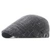 Chapéu Beret Retrô Britânico de Algodão Puro e Linho para Primavera e Verão, Boné com Aba para Meia-Idade e Idosos, Proteção Solar, Respirável, Chapéu Newsboy, Chapéu de Exportação