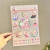 Lindas Pegatinas para Uñas Sanrio para Niños, Pegatinas de Uñas Desgastables, Parches para Uñas de Kuromi, Juguetes de Dibujos Animados para Niños