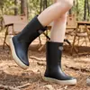 Botas de lluvia de moda para parejas 2026, unisex, versátiles para uso en exteriores, impermeables, adecuadas para acampar y con suela de goma antideslizante