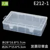 Caja de piezas para herramientas de ferretería Caja de plástico transparente de PP Caja de almacenamiento para artículos de oficina caja caja grande con tapa