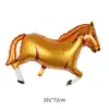 Globo de Película de Aluminio Caballo Pentium al por Mayor Globo de Película de Aluminio Modelado de Animales Decoración de Fiesta Temática de Cumpleaños Aluminio de Animales