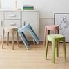 Bancos Plegables para el Hogar, Taburetes Pequeños de Plástico Engrosado de Colores, Taburetes de Diseño Conveniente Tipo Molino de Viento, Taburetes Altos, Sillas de Comedor para Apartamentos Pequeños