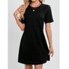 Ropa de Mujer Transfronteriza en Stock Tk Amazon Temu Xiyin Aliexpress Verano Europeo y Americano Tallas Grandes Vestidos de Manga Corta Al por Mayor