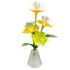 Novas Luzes LED Coloridas de Flor Grande com 4 Cabeças Decoração de Feriado Luzes Decorativas Transfronteiriças Florais Artificiais Luzes de Natal