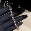 Férias em Sydney! Pulseira Flor Oval Zircônia Flamejante Bangle Simples Fashionável Leve Luxo Toque de Alto Padrão Joia de Mão para Mulheres