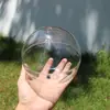 Esfera de Acrílico de Fondo Plano Esfera para Mousse Esfera Transparente de Fondo Plano Esfera Hueca Esfera Redonda Decorativa No Porosa Esfera de Plástico Esfera Protectora