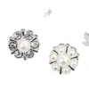 Botones Redondos de Perla y Flor, Botones Pequeños Exquisitos Estilo Chanel, Botones de Pedrería para Camisas de Primavera y Verano, Accesorios DIY