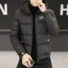 Nueva Chaqueta Gruesa de Algodón Acolchada Cálida de Invierno 2025 para Hombre, Abrigo de Algodón con Capucha, Moda Trendy para Hombres Jóvenes