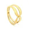 Pulseira Aberta Geométrica Clássica Vintage Estilo Europeu e Americano Banhada a Ouro 18K para Uso Diário em Camadas, Atacado de Pulseiras de Alta Qualidade