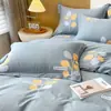 Funda de almohada simple de algodón para otoño e invierno, acolchada, lijada, funda individual para almohada 48*74 cm, funda de almohada de algodón un par