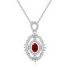 Colar de Pedra Colorida em Prata Esterlina S925 para Mulheres com Ametista Oval, Peridoto, Topázio, Pingente de Pedra Colorida Múltipla, Corrente para Clavícula