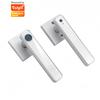 Cerradura de Huella Dactilar para Puerta de Apartamento de Madera con Forma de Bola, Cerradura Inteligente de Tres Barras para Interiores, Bluetooth, Contraseña, App Tuya, Cerradura Electrónica, Cerradura Inteligente