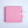 Produção Transfronteiriça Álbum de Fotos DIY com Espiral de 8 polegadas Álbum de Fotos Artesanal de Alta Qualidade Álbum de Cartão de Recortes Papel Kraft Retrô Venda por Atacado