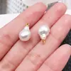 Pingente de Pérola Branca Irregular Barroca DIY Colar Brincos Chaveiro Acessórios de Joia Bestseller Transfronteiriço