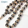 Pulsera de cuentas de oración de Arabia Saudita de 12*14 mm, pulsera con baño de estrellas y luna, pulsera de cuentas Zan, pulsera de Oriente Medio, accesorio para la mano