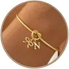 Pulsera con dijes de alfabeto de 26 letras, estilo europeo y americano transfronterizo, brillante, anudada, diseño de nicho, moderna y versátil, pulsera nueva