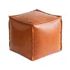 Reposapiés para persona perezosa, almacenamiento de ropa vieja sin usar, sofá, taburete bajo, sala de estar, mirador, taburete de cuero, cojín de cuero, tatami