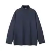 Camiseta de manga larga de forro polar engrosada, cálida y acogedora, con cuello semi-alto, disponible para hombres y mujeres, perfecta para otoño e invierno