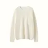 Suéter Pulôver de Tricô de Alta Qualidade Inverno 2025 Novo Suéter de Cashmere para Mulheres Solto Engrossado Pode Ser Faturado