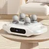 Pistola de Massagem Fascial Quatro Cabeças Transfronteiriça Carregamento Automático Sem Fio Relaxamento Muscular Vibração de Alta Frequência Massageador Elétrico Conversão Inteligente de Frequência