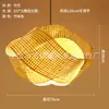 Lustre de bambu trançado, arte em bambu, sala de chá estilo Zen, restaurante chinês, pousada, lanterna de rattan estilo japonês, lanterna criativa vintage, abajur, ferro