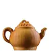 Caja de boj Tallada Cesta de Pesca Mango Olla, La Riqueza Viene de Todas Partes, Navegación Fluida, Artesanías de Madera Maciza, Accesorios para Mascotas de Té, Juguetes para el Hogar