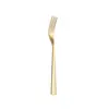 Amazon Cross Talheres Ocidentais de Aço Inoxidável Cor Dourada Revestida de Titânio Faca de Bife Garfo Colher Conjunto de Quatro Peças Conjunto em Caixa de Presente