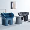 Cadeira Sofá Preguiçosa de Lazer para Sala de Estar Estilo Europeu, Cadeira Individual Armchair Elegante, Simples e Criativa, Cadeira com Pés de Elefante