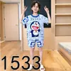 Pijama de verano para niños, algodón de seda de hielo, punto fino, ropa para el hogar, para niños medianos y grandes, manga corta, conjunto para padres e hijos, madre e hija