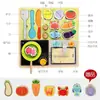 Bloques de Construcción con Forma de Hielo de Paleta Helada de Helado de Simulación de Madera para Niños Rompecabezas Cognitivo Cocina Juguetes para Niños y Niñas