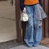Conjunto de Niña 2026 Otoño Nuevo Estilo Coreano para Niños Mayores: Camiseta Base, Chaleco, Jeans con Estampado de Dibujos Animados, Conjunto de Tres Piezas