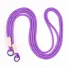 Corrente Longa para Celular Lanyard Tira Anti-Perda Case de Celular Tecido West Highland Feito à Mão Lanyard de Pulso Cor Dopamina