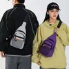 2026 Nueva Bolsa de Pecho Patchwork Transfronteriza de Moda para Hombres y Mujeres, Bolso Cruzado Versátil Casual de Estilo Japonés y Coreano, Bolsa para Teléfono Deportivo