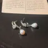 Moda Nova Transfronteiriça Colar de Pérolas Coreano para o Dia a Dia com Vestido de Tricô Brincos de Alta Qualidade Brincos Versáteis de Temperamento