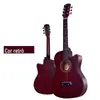 Entrega em uma peça guitarra de 38 polegadas violão acústico folk para iniciantes instrumento musical de prática exclusivo transfronteiriço para grande quantidade em estoque atacado