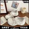 Tenis plateados estilo "Dad" para mujer, Nuevo modelo Verano 2026, Malla transpirable, Suela gruesa, Que aumentan la altura, Ligeros, Deportivos casuales para mujer