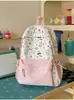Mochila Cartoon Fofa Estilo Coreano para Mulheres, Bolsa Escolar Estudantil de Grande Capacidade, Mochila Casual Fresca, Doce, Fashion e Versátil