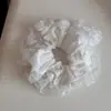 Scrunchie de Renda Doce Vazada Estilo Coreano para Mulheres Elástico de Cabelo de Renda em Malha Corda de Cabelo Acessório de Cabelo Elástico