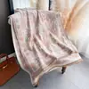 Bufanda Gruesa de Jacquard Paisley de Doble Cara de Faux Cachemira para Viaje, Chal Versátil de Estilo Étnico Vintage para Primavera y Otoño