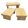 Reposapiés de madera maciza, taburete bajo pequeño, banco pequeño para sala de estar, soporte para plantas, banco elevador, para lavandería y cambio de zapatos