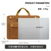 Maletín Vintage de Cuero Crazy Horse de Nuevo Modelo Transfronterizo para Viajes de Negocios, Bolso Portátil para Laptop con Múltiples Compartimentos de 14 pulgadas, Bolso para Viajero