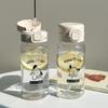 Botellas de Agua de Plástico de Alta Calidad con Lindos Diseños de Cachorros, Tazas Portátiles Sencillas y Lindas Estilo Coreano al por Mayor para Niños, Adecuadas tanto para Niños como para Niñas