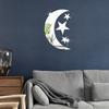 JM3342 Comercio Exterior Transfronterizo Estrellas y Luna Espejo Acrílico Adhesivos de Pared Autoadhesivos Dormitorio Adhesivos Decorativos Fondo Sala de Estar