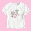Estilo Europeu e Americano Feminino 2024 Novo INS Distinto Rua Estampa de Letras Curta Ombro a Ombro Manga Curta Camiseta Top