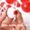 Flutuador esférico transfronteiriço atraente suprimentos de pesca bola de onda sonora peixe de plástico flutuar vermelho e branco bola boia fabricantes Taobao