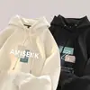 Sudadera con capucha de marca moderna estilo americano para hombre, nueva ropa con capucha engrosada otoño/invierno 2025, chaqueta versátil holgada y elegante para hombre